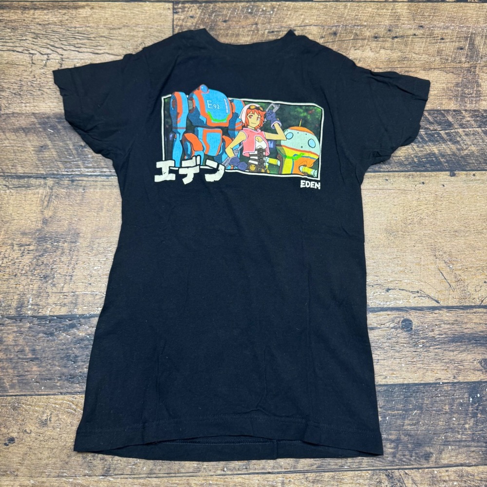 Netflix Eden Anime Graphic T-Shirt Why Am I Not A Robot? XS